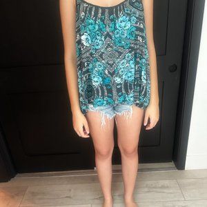 Free People floral tank